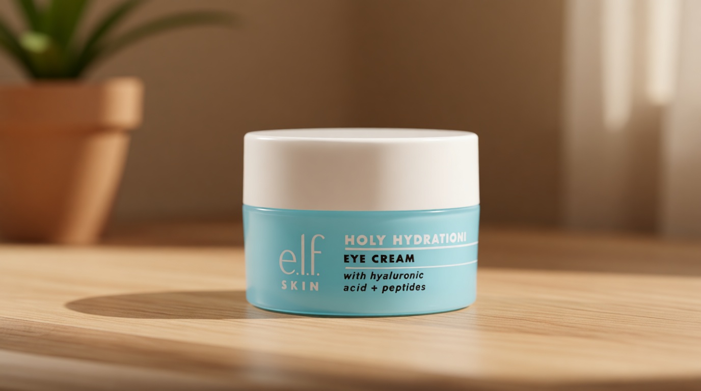 e.l.f. SKIN Holy Hydration! Eye Cream, Rich Hydrating Eye Cream For Minimizing Dark Circles, Infused With Hyaluronic Acid, Vegan & Cruelty-free