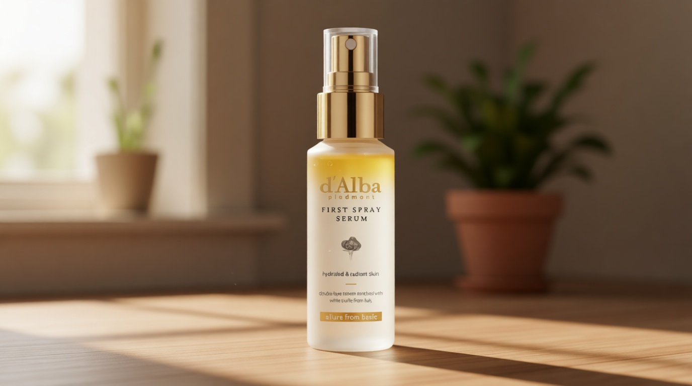 d'alba Piedmont Italian White Truffle First Spray Serum, Vegan Skin Care, Hydrating Face Moisturizer, Glow Serum for Radiant Skin, Non Comedogenic, All In One Mist (1.69 fl oz.)