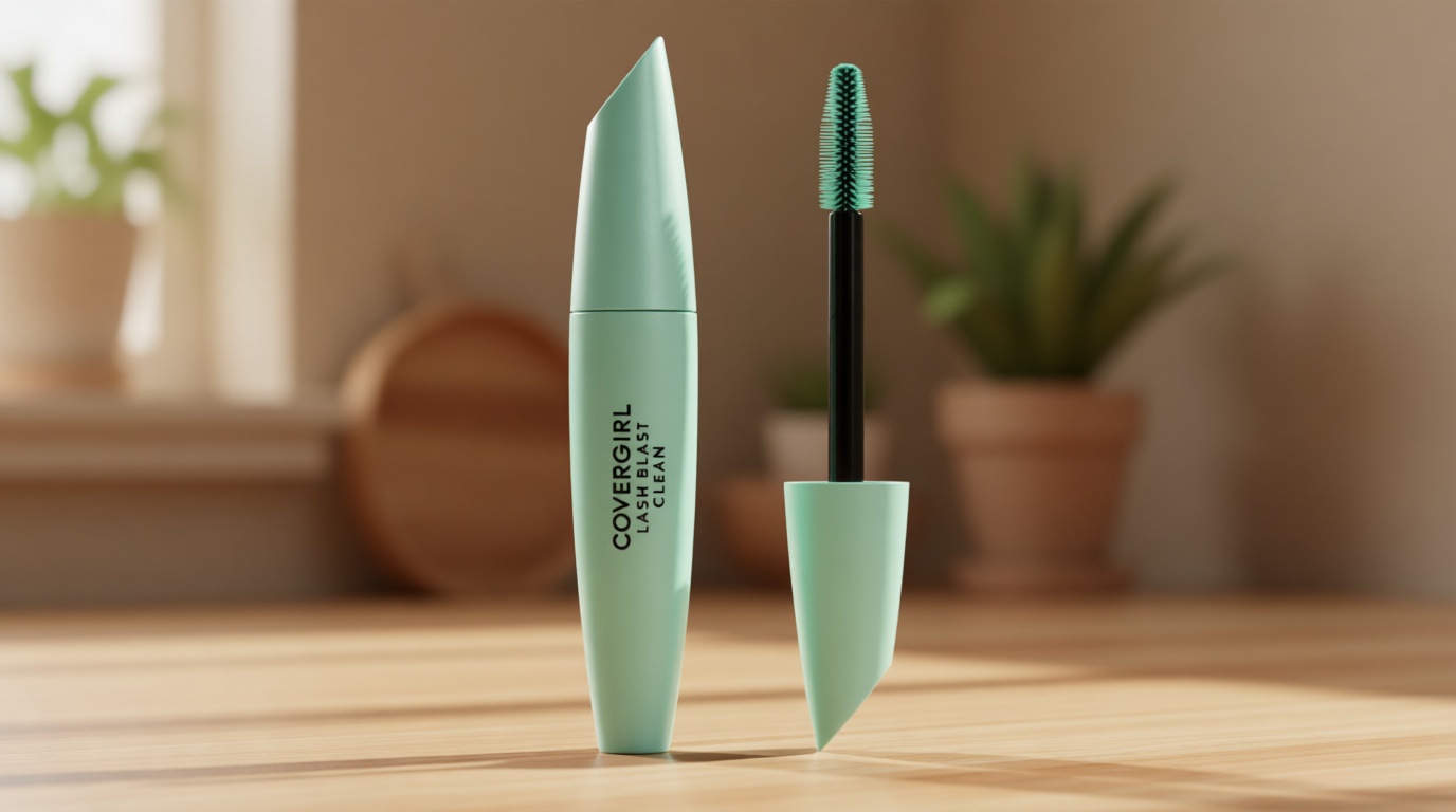 CoverGirl Lash Blast Clean Volume Mascara, Vegan Formula, Volumizing, Smudge-Proof, Very Black, 1 Count