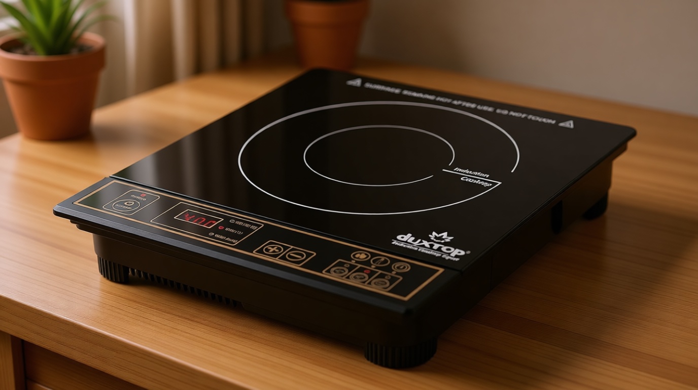 Duxtop 1800W Portable Induction Cooktop Countertop Burner, Gold 8100MC/BT-180G3