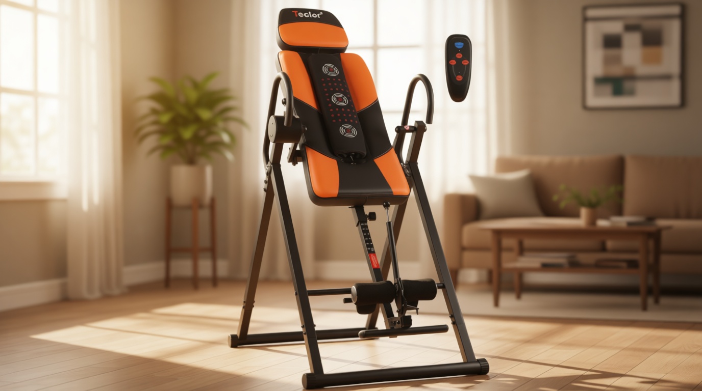 Teclor Inversion Table with Advanced Heat and Massage Function