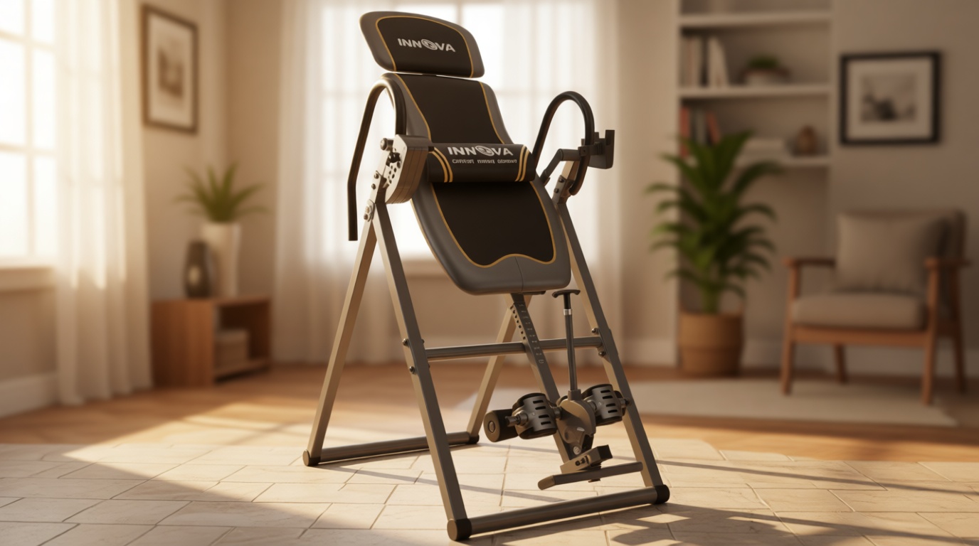 Innova Health and Fitness Inversion Table with Adjustable Headrest