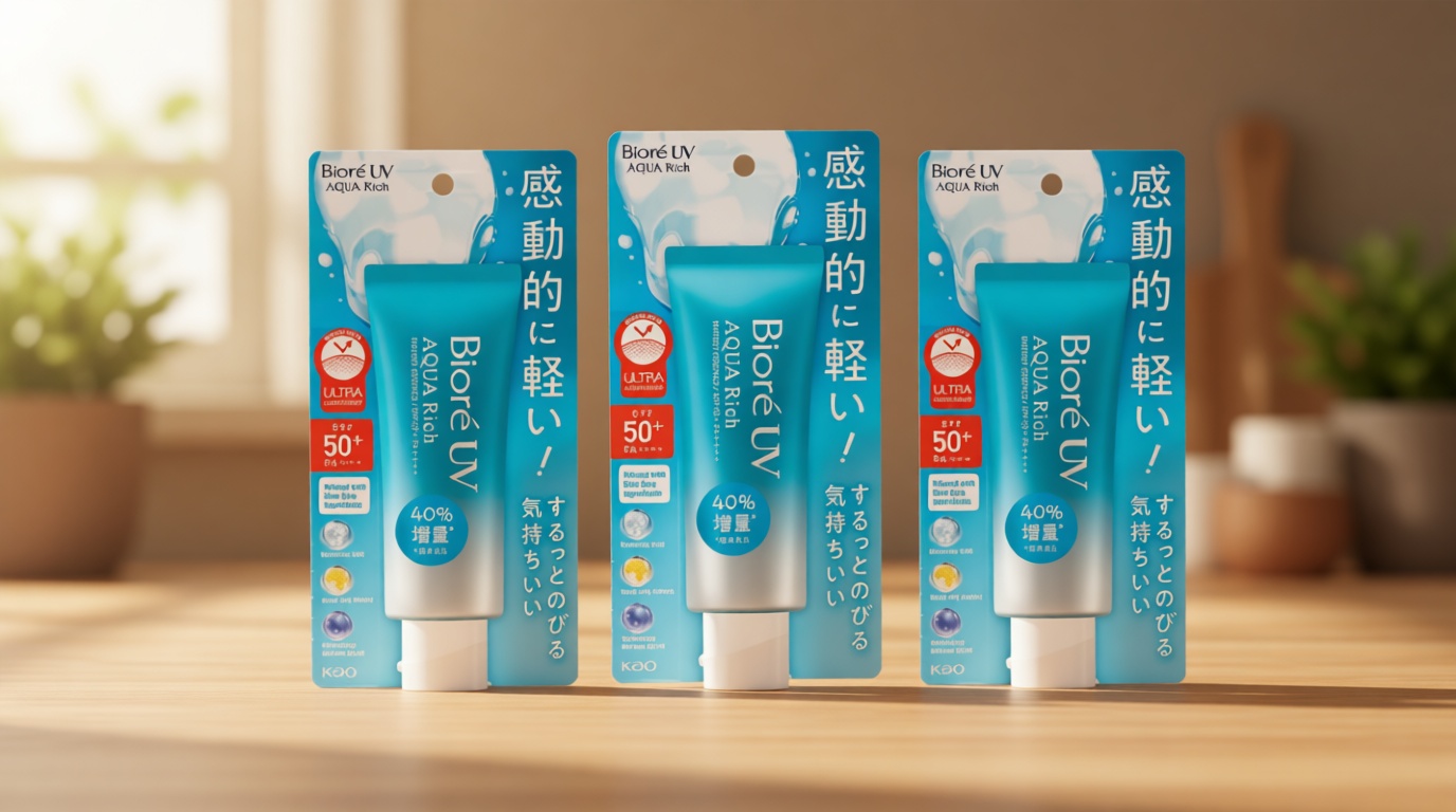 Japanese Sunscreen UV Aqua Rich Watery Essence SPF 50+ PA++++ – Lightweight Water-resistant Based UV Protection Essence for Face & Body,Oil-Free, Non-Greasy,Sensitive Skin Safe, Fragrance-Free (3)