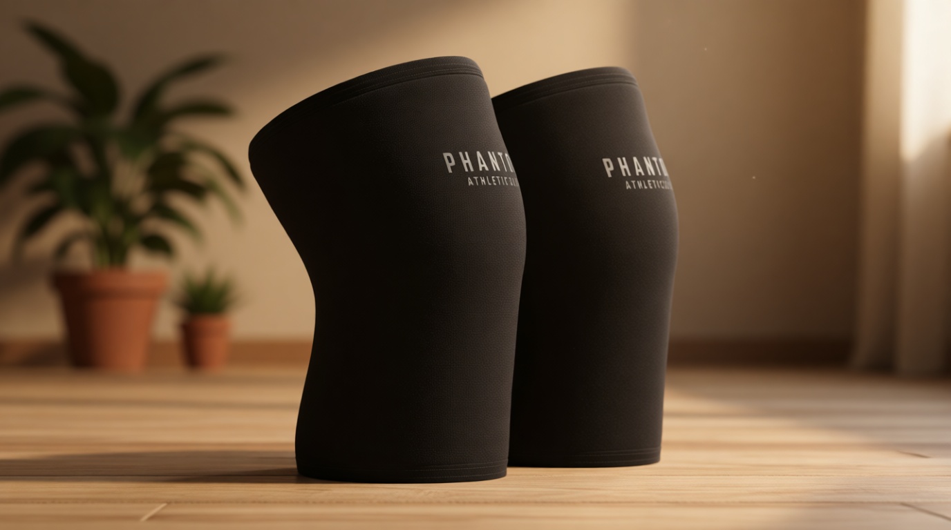 7mm Compression Knee Sleeves for Weightlifting Support, Powerlifting Strength, Heavy Squats, Cross Training, Gym Fitness, Sports – Strong Thick Neoprene Knee Braces for Men & Women (2 Pack, Large)