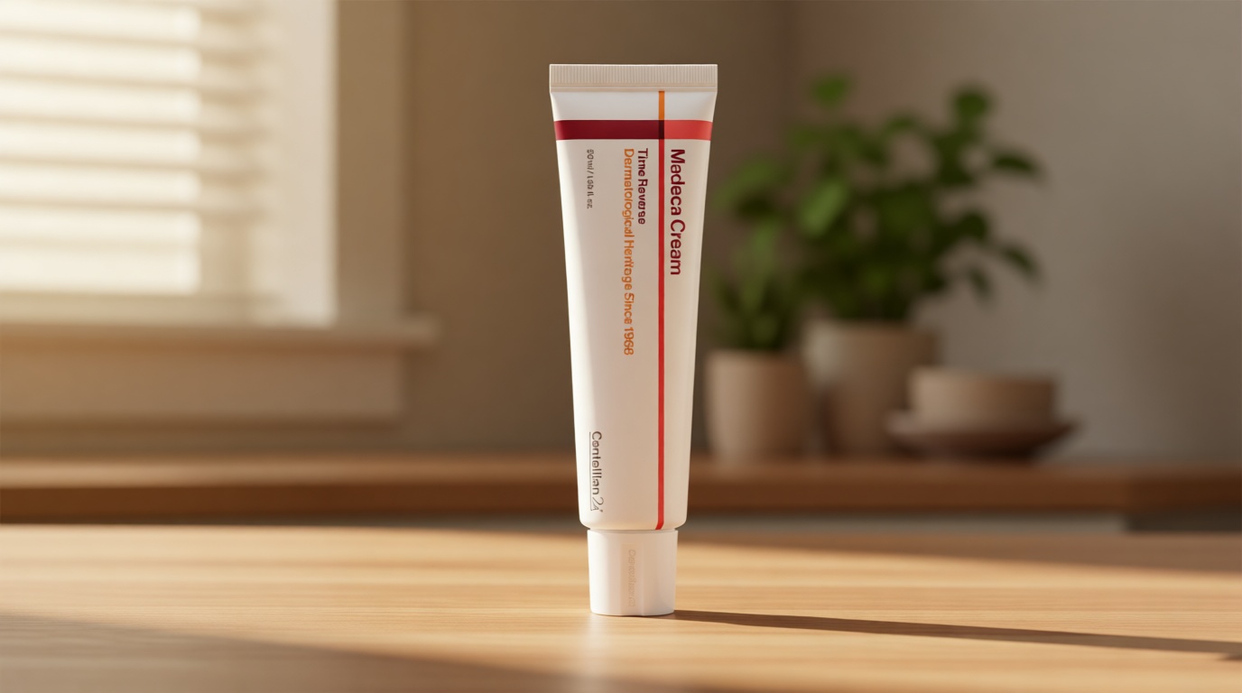 CENTELLIAN 24 Madeca Cream Time Reverse (1.69 fl oz) - TECA Centella Asiatica Glow Face Cream Moisturizer, Hydrating, Firming, Smoother Even-Looking Skin, Helps Improve Skin Elasticity,Korean Skincare