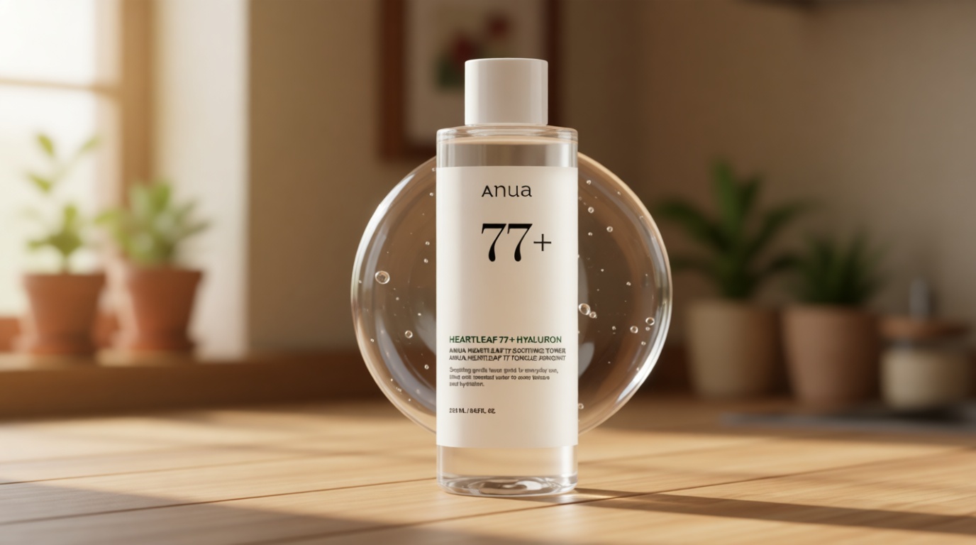 Anua Heartleaf 77 Soothing Toner, Moisturizing & Calming Facial Toner for Glass Skin, Hyaluronic Acid, Lightweight Hydration for Sensitive Skin, Redness Relief, Korean Skincare, 8.45 fl.oz