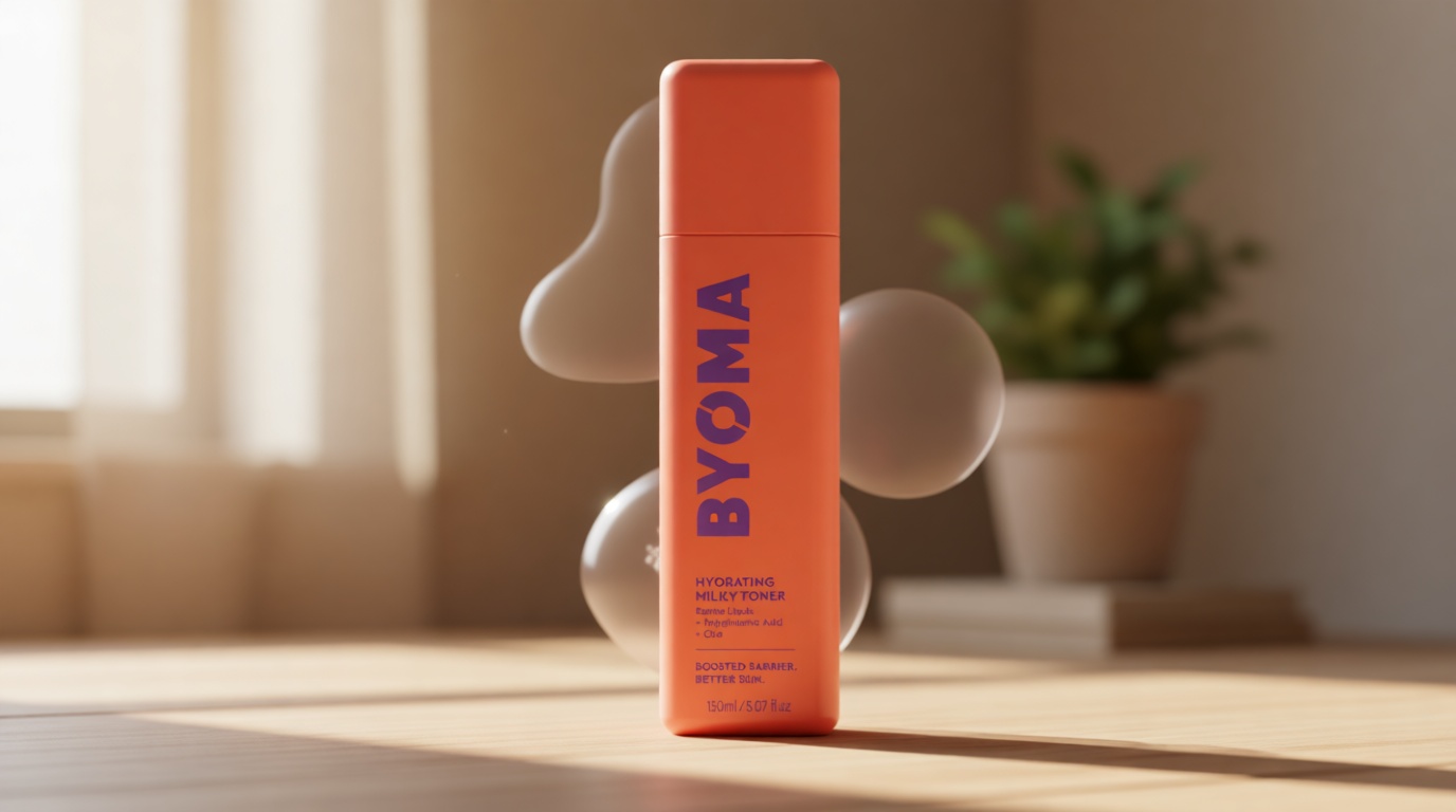 BYOMA Hydrating Milky Toner - Dewy, Ultra Hydrating Toner for Face - Soothes Skin, Locks in Moisture, Reduces Redness - Barrier Repair - 5.07 fl oz