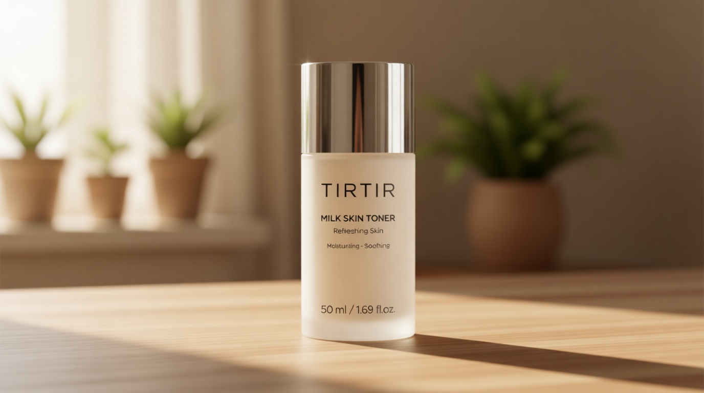 TIRTIR Milk Skin Rice Toner | Deep Moisturizing, Hydrating Toner for face, Niacinamide, Ceramide, Rice Bran Extract, Nature-Oriented Ingredients for Korean Skin Care, Vegan, 1.69 Fl Oz
