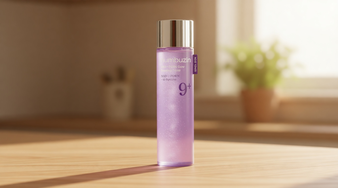 numbuzin No.9 NAD+ Salmon PDRN Glow Boosting Toner, Hydrating & Firming Toner for Wrinkles, Fine Lines & Dull Skin, Peptides & Salmon PDRN for Radiance, Korean Skincare 5.07 fl oz