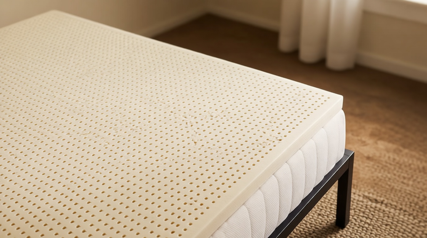 Pure Green Natural Latex Mattress Topper - Soft - 2 Inch - Queen Size (GOLS Certified Organic) Fair for Life