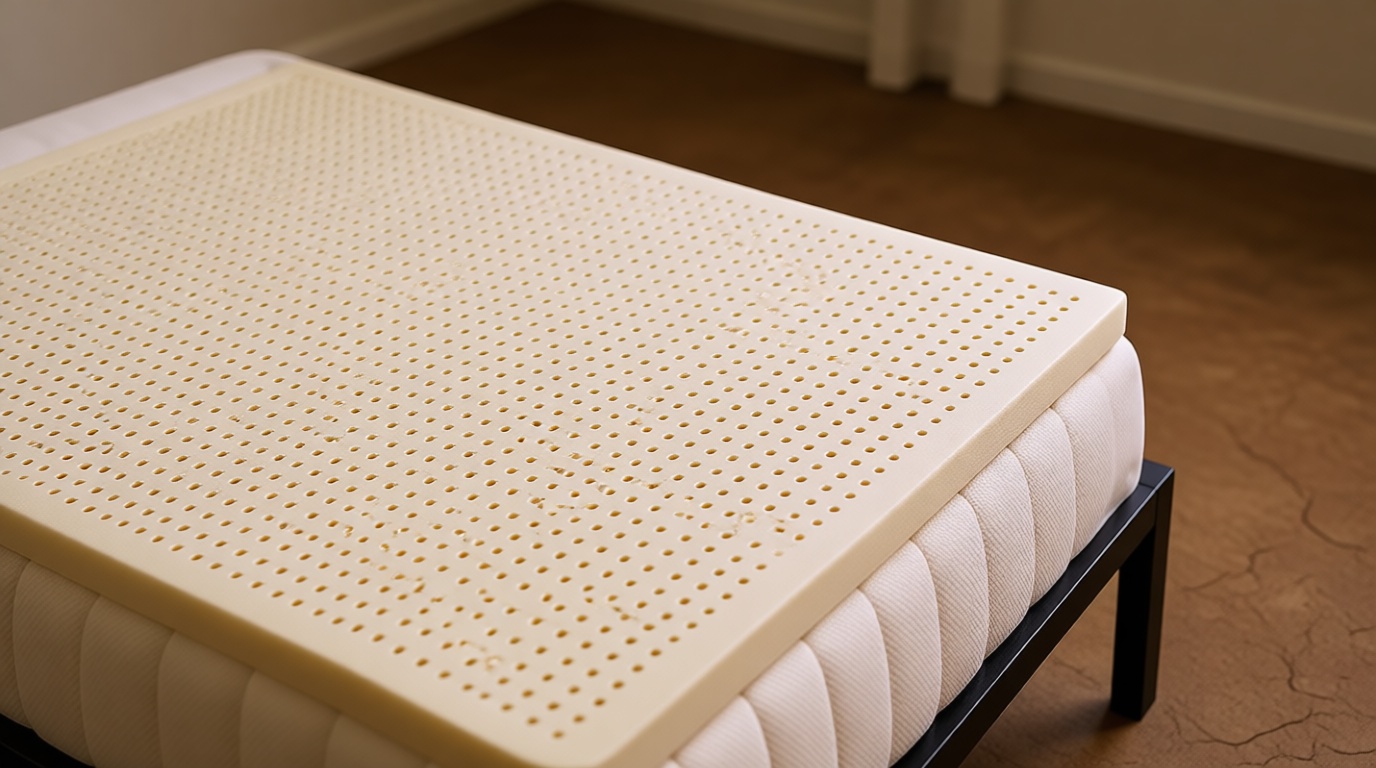 Pure Green Natural Latex Mattress Topper - Firm - 2 Inch - Queen Size (GOLS Certified Organic) Fair for Life