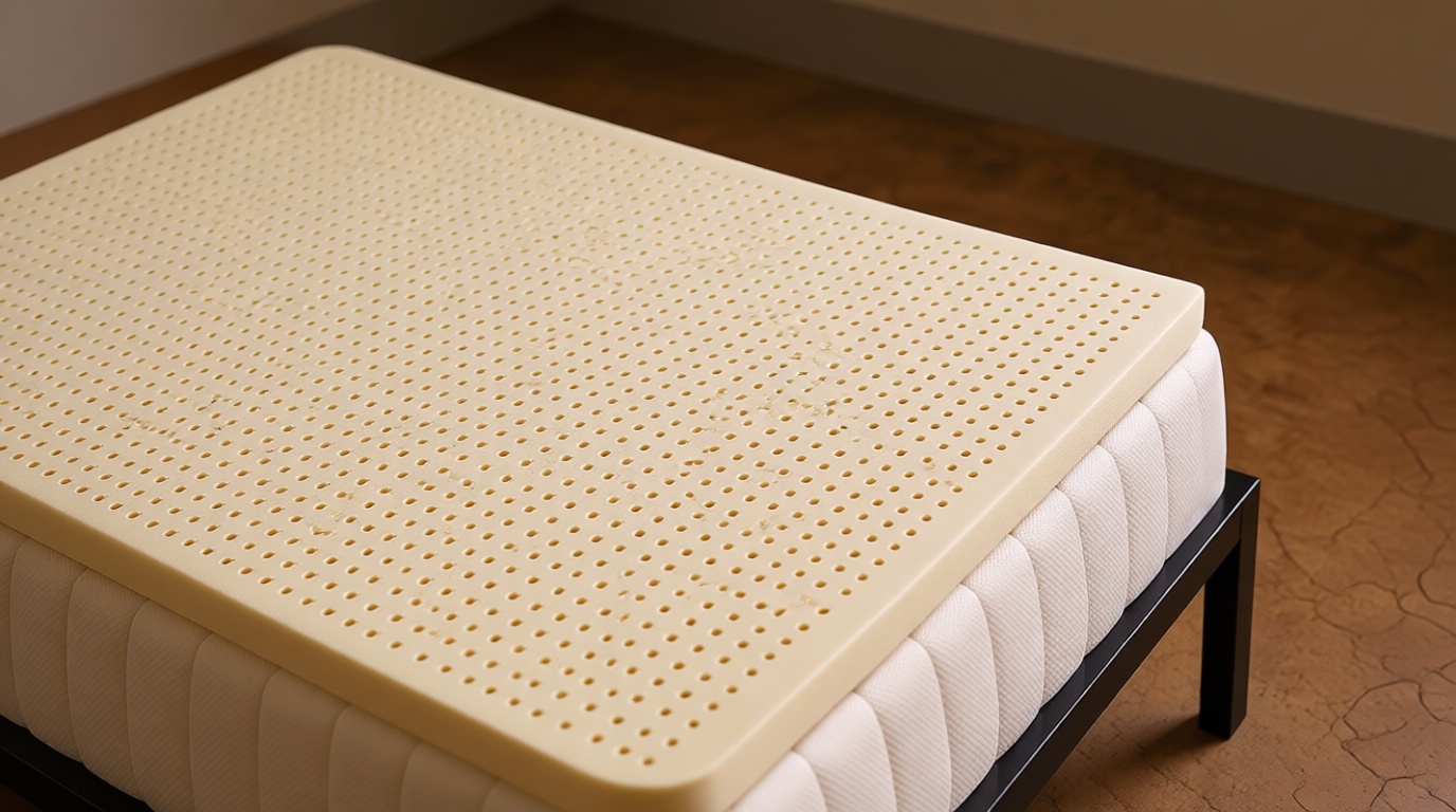 Pure Green Natural Latex Mattress Topper - Medium Firmness - 2 Inch - Queen Size (GOLS Certified Organic) Fair for Life