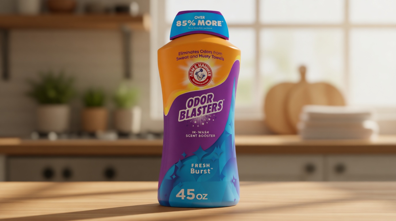 ARM & HAMMER Odor Blasters In-Wash Scent Booster, Laundry Scent Booster Fresh Burst Scent, 45 Oz