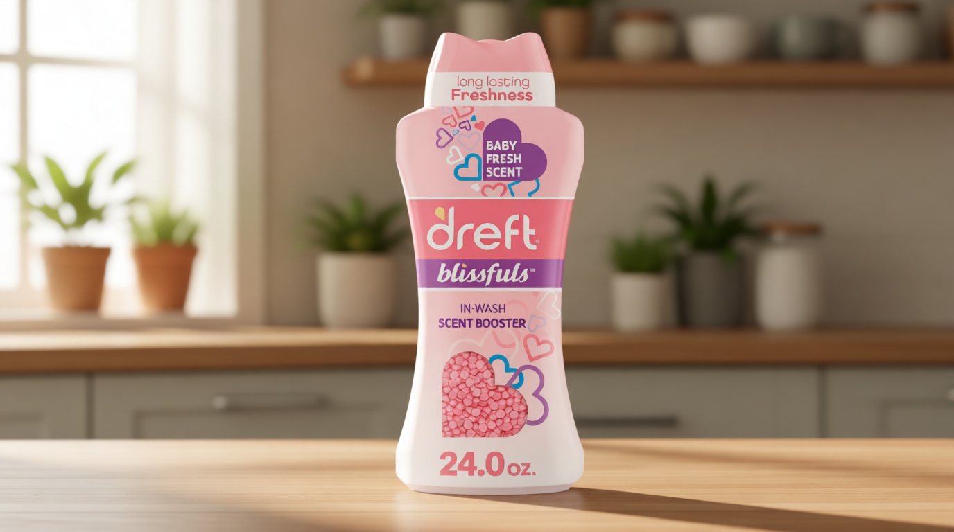 Dreft Blissfuls In-Wash Laundry Scent Booster Beads, Baby Fresh Scent, 24 oz