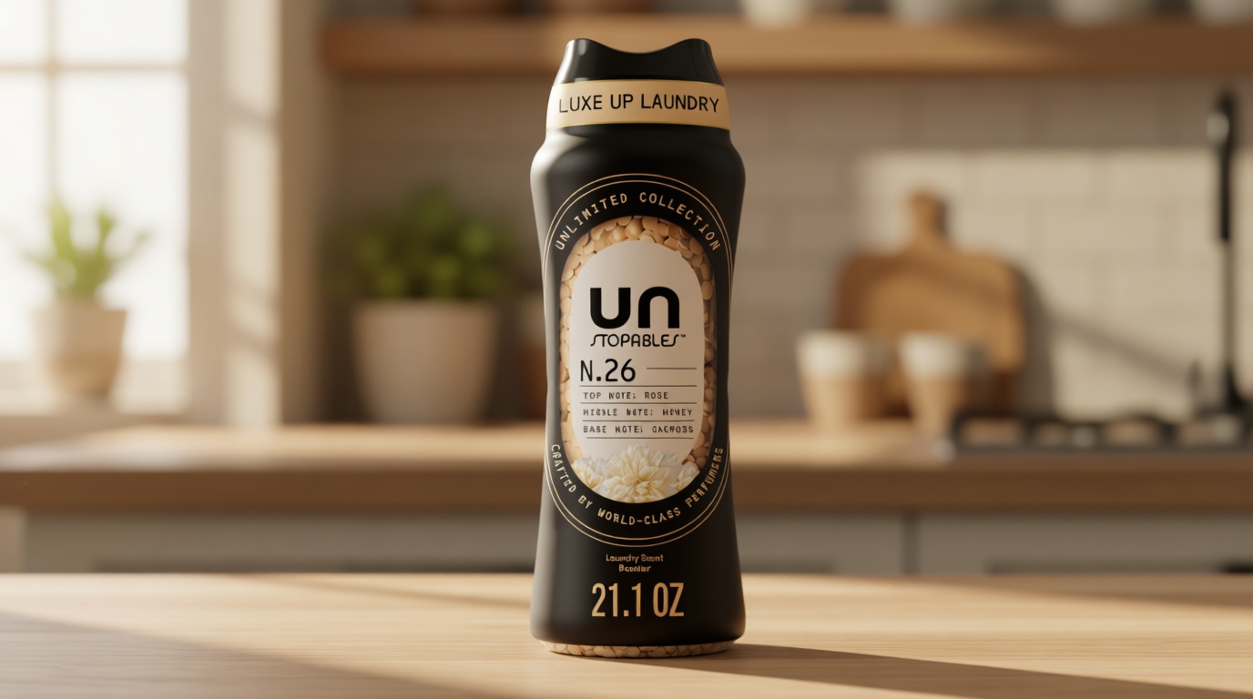 Downy Unstopables Unlimited Collection In Wash Laundry Scent Booster Beads, No. 26, Fine Fragrance, Long Lasting Fresh Scent Beads, 21.1 oz