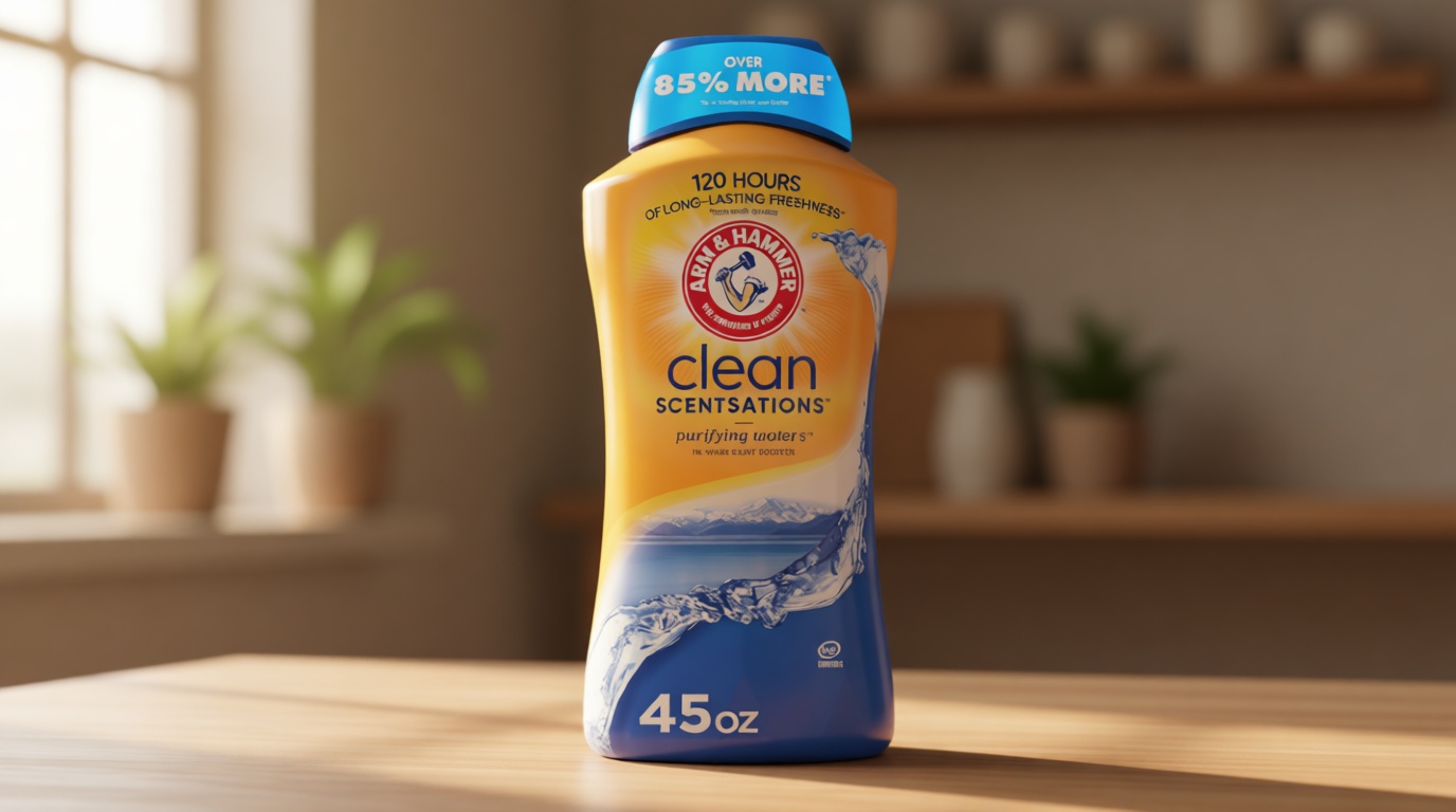ARM & HAMMER Clean Scentsations In-Wash Scent Booster, Laundry Scent Booster Purifying Waters scent, 45 Oz
