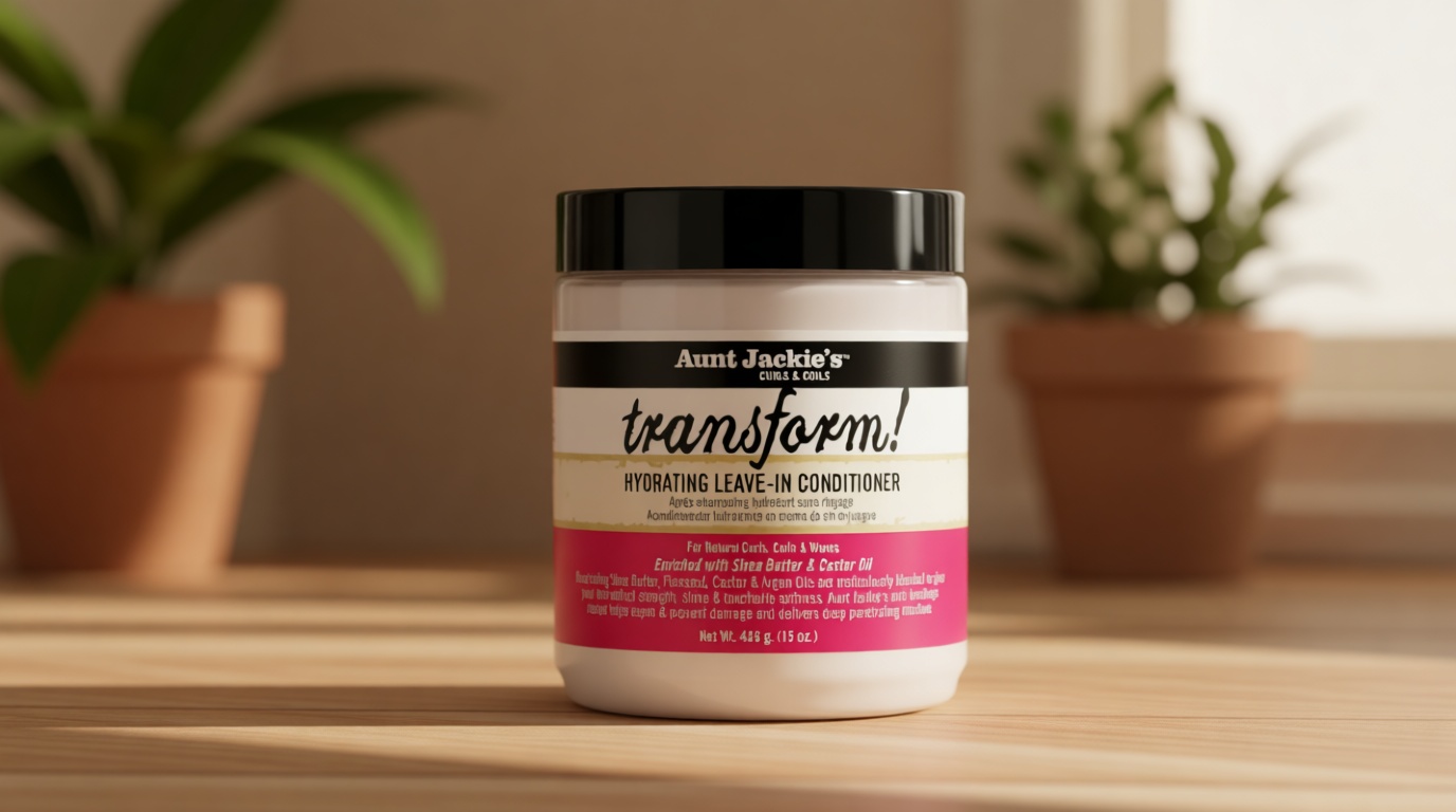 Aunt Jackie's Curls and Coils Transform Hydrating Leave-In Creme Conditioner for All Hair Types and Textures, 15 oz