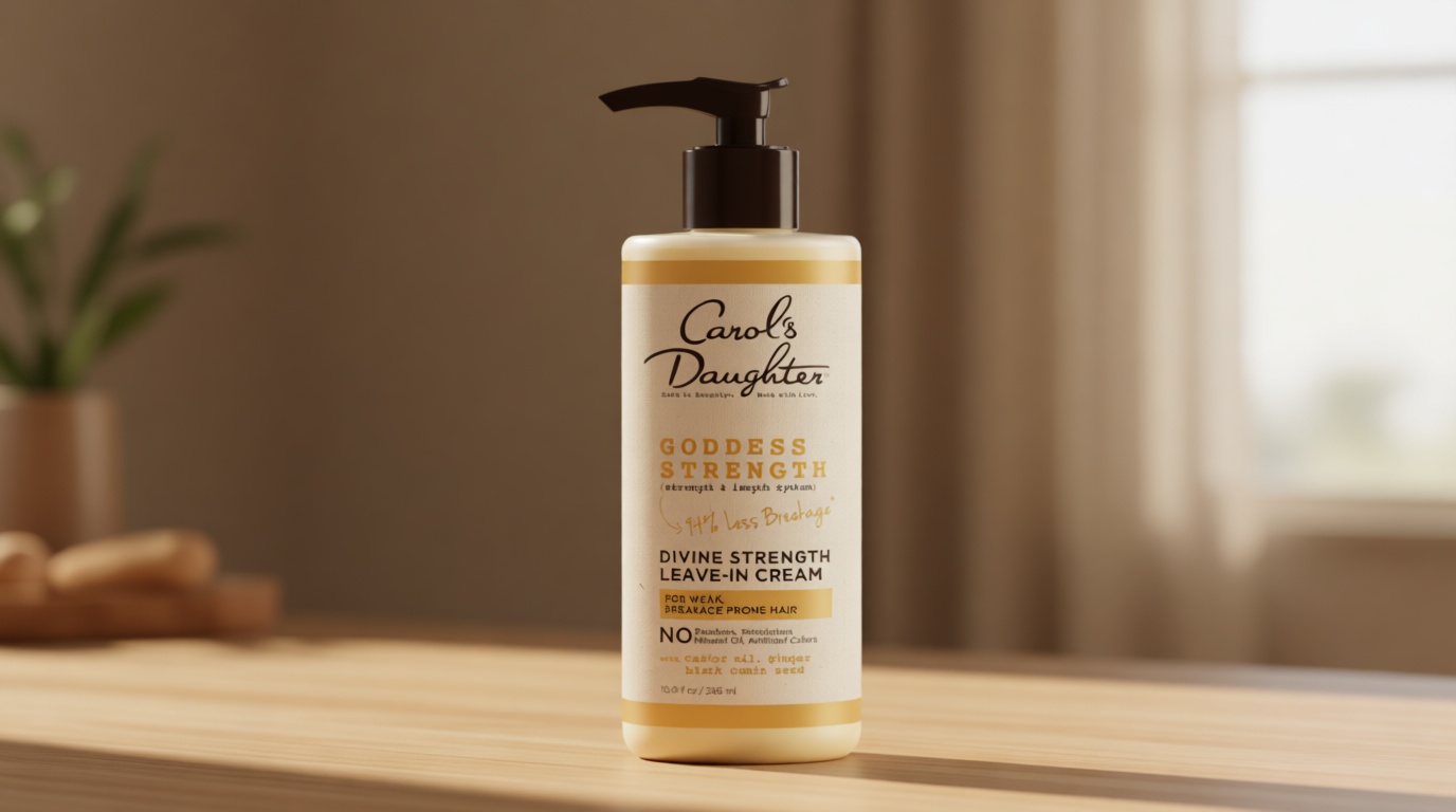 Carol's Daughter Goddess Strength Leave In Conditioner Cream, 10 Fl Oz - Strengthening and Moisturizing for Wavy, Curly Hair