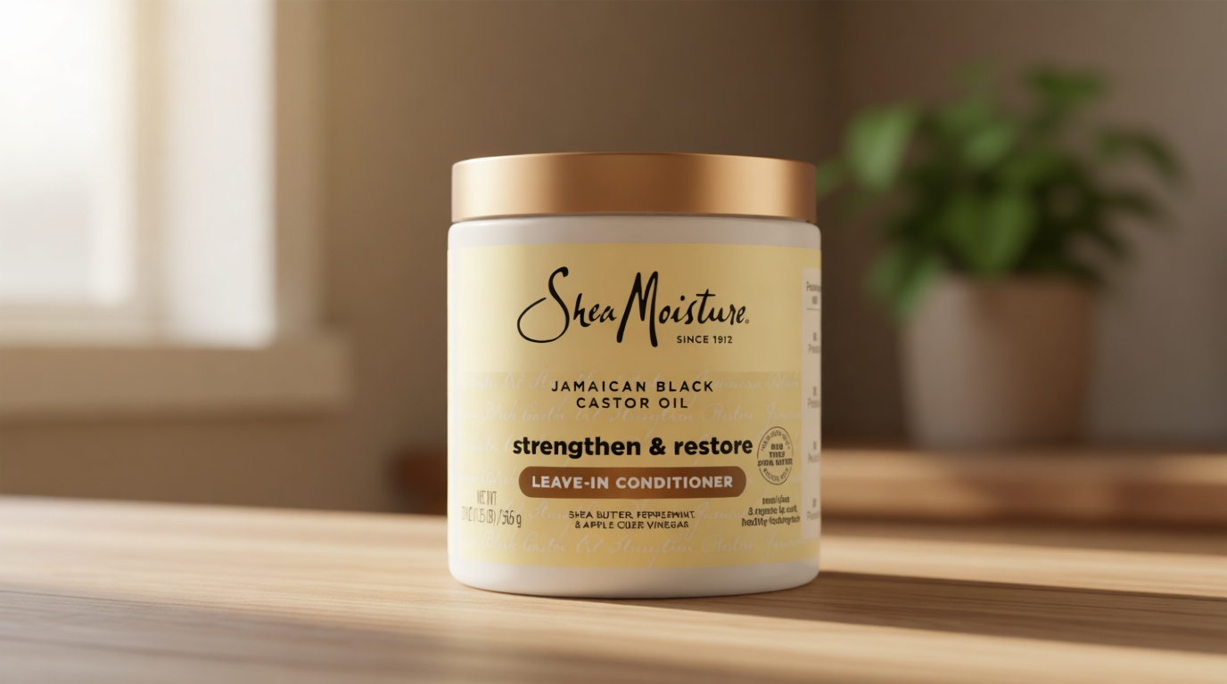 SheaMoisture Leave In Conditioner Jamaican Black Castor Oil Conditioner For Hair To Soften and Detangle Hair 20 oz