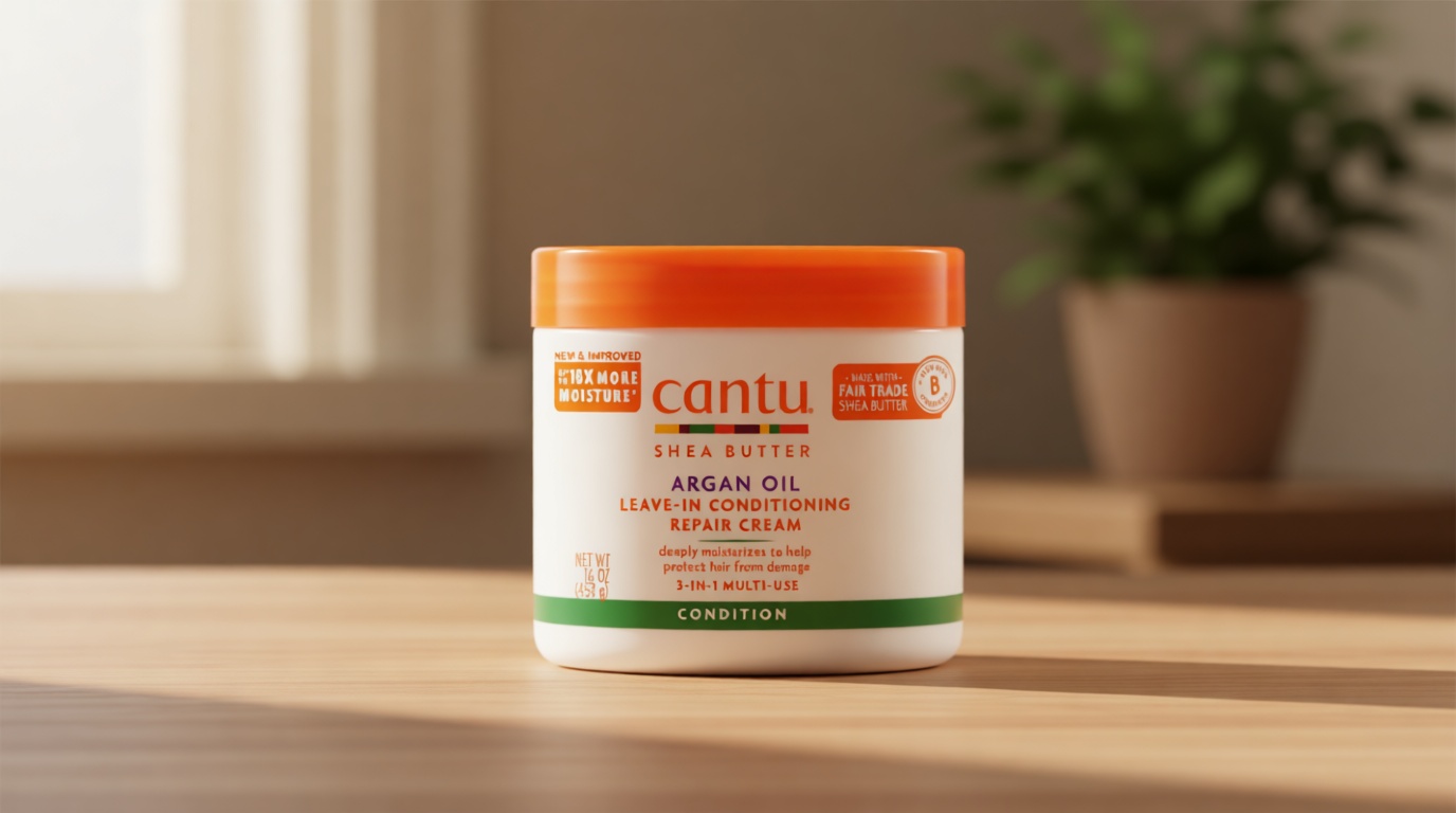 Cantu Argan Oil Leave in Conditioning Repair Cream, 16 Ounce