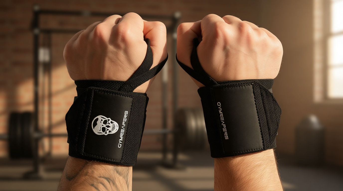 Gymreapers Weightlifting Wrist Wraps (IPF Approved) 18" Professional Quality Wrist Support with Heavy Duty Thumb Loop - Best Wrap for Powerlifting Competition, Strength Training, Bodybuilding