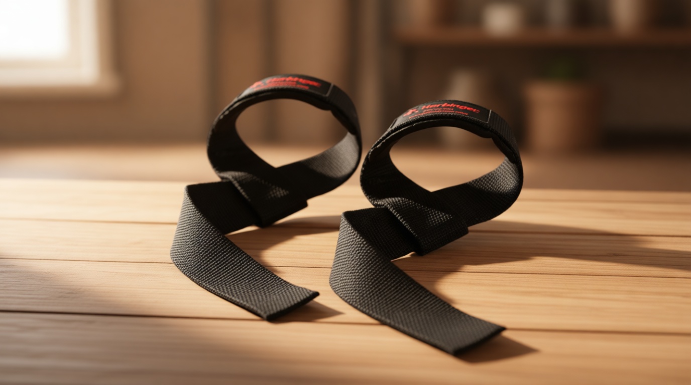 Harbinger Padded Cotton Lifting Straps with NeoTek Cushioned Wrist, 21.5 Inch Length, 1.5 Inch Width, Pair, Weightlifting Wrist Straps for Deadlifts and Strength Training