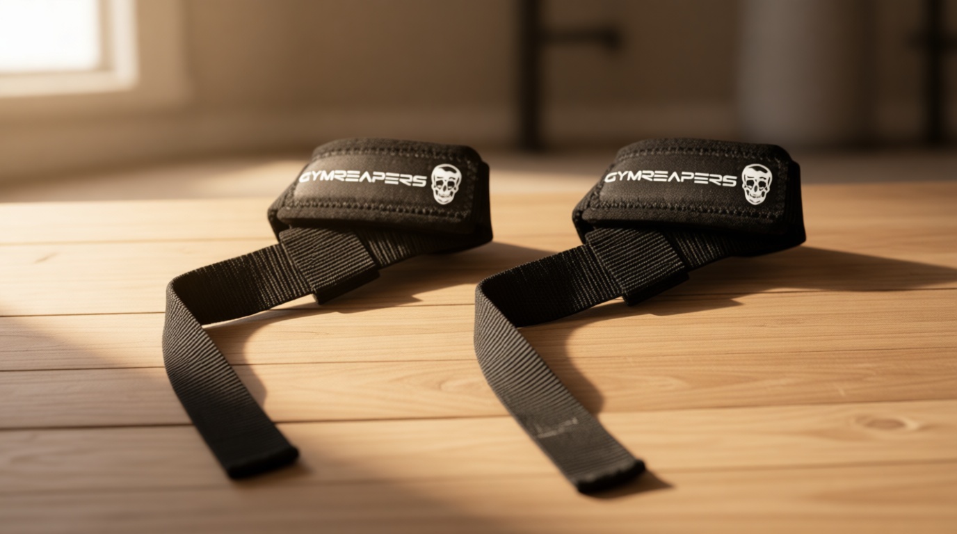 Gymreapers Lifting Wrist Straps for Weightlifting, Bodybuilding, Powerlifting, Strength Training, & Deadlifts - Padded Neoprene with 18 inch Cotton