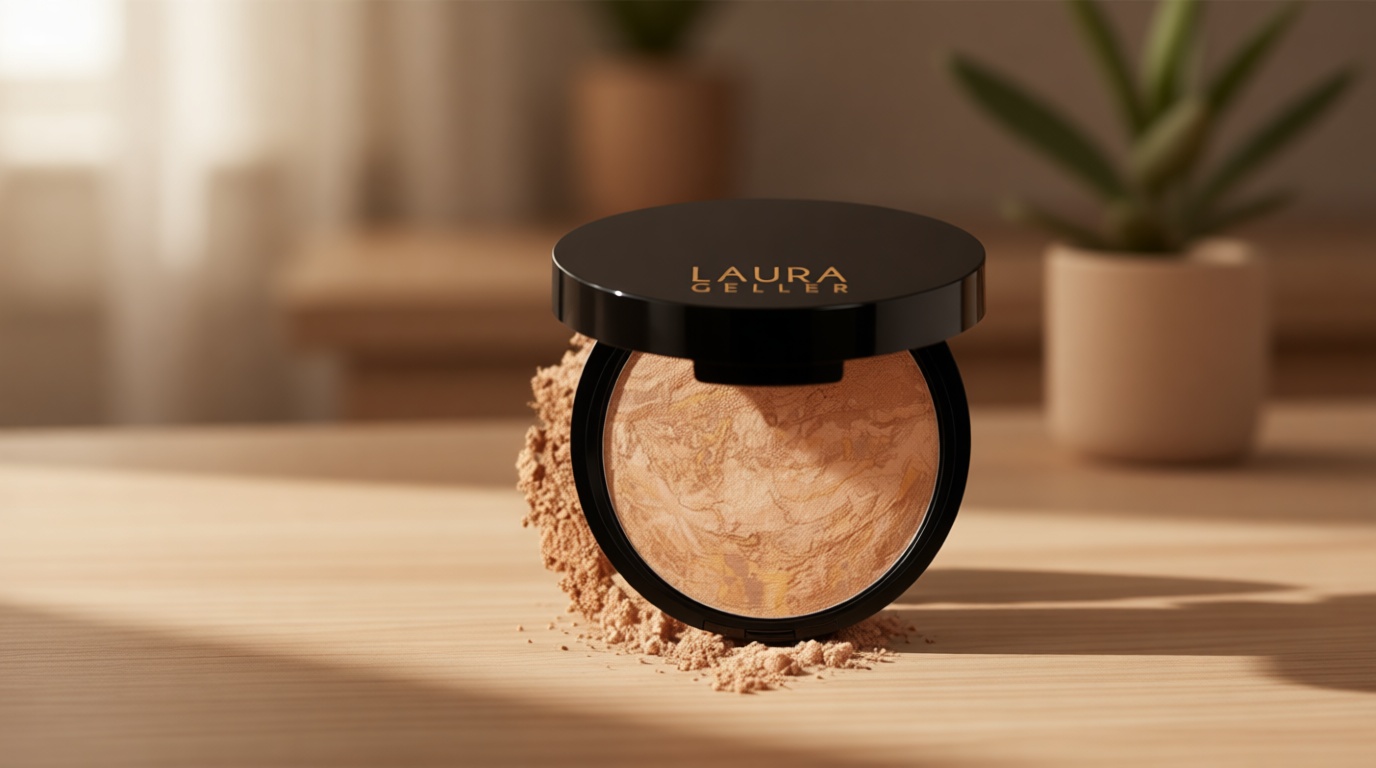 LAURA GELLER NEW YORK Baked Balance-N-Glow Illuminating Foundation - Medium - Buildable Sheer to Light Coverage - Satin Finish