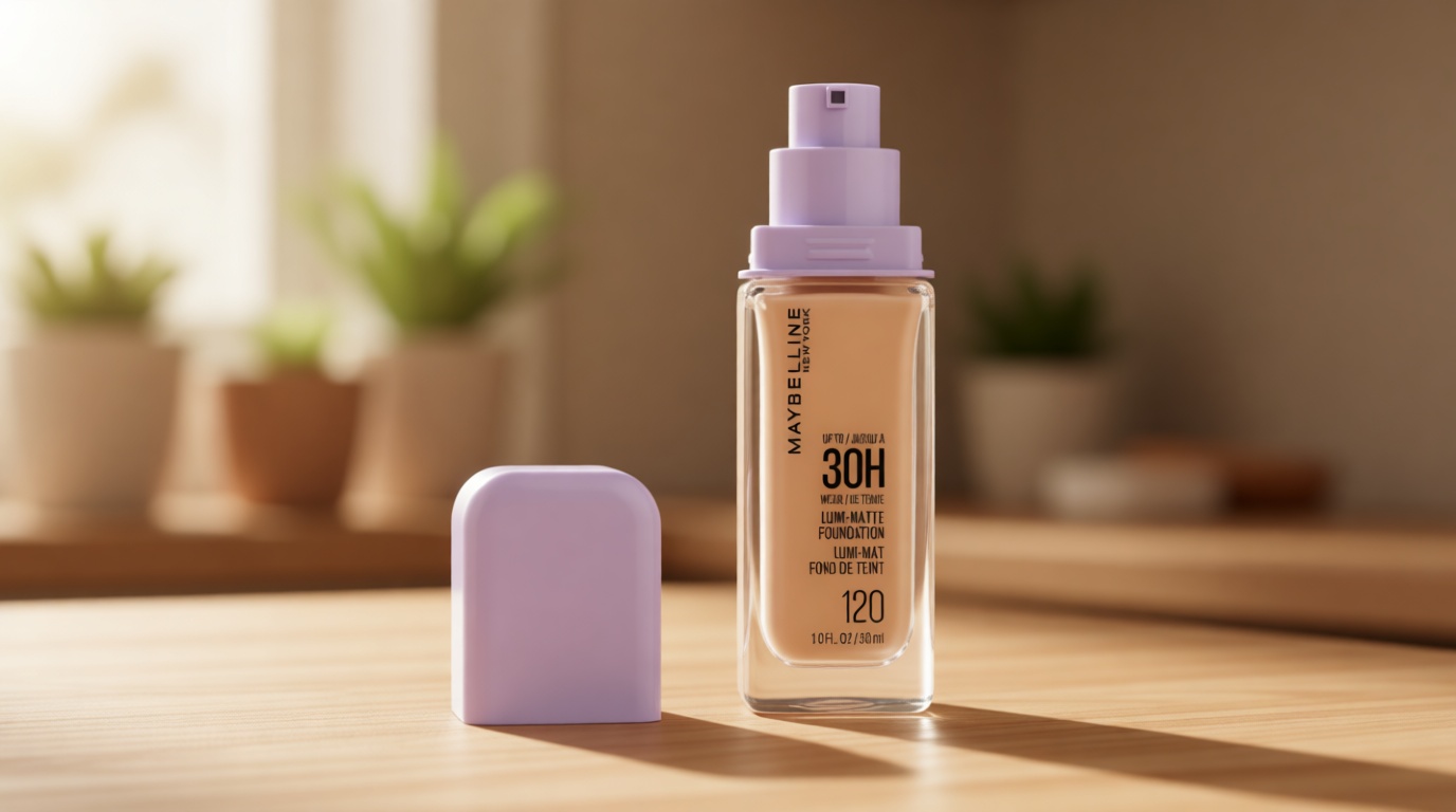 Maybelline Super Stay Lumi-Matte Foundation, Lightweight and Buildable Full Coverage Foundation Makeup For Up To 30HR Wear, 120, 1 Count