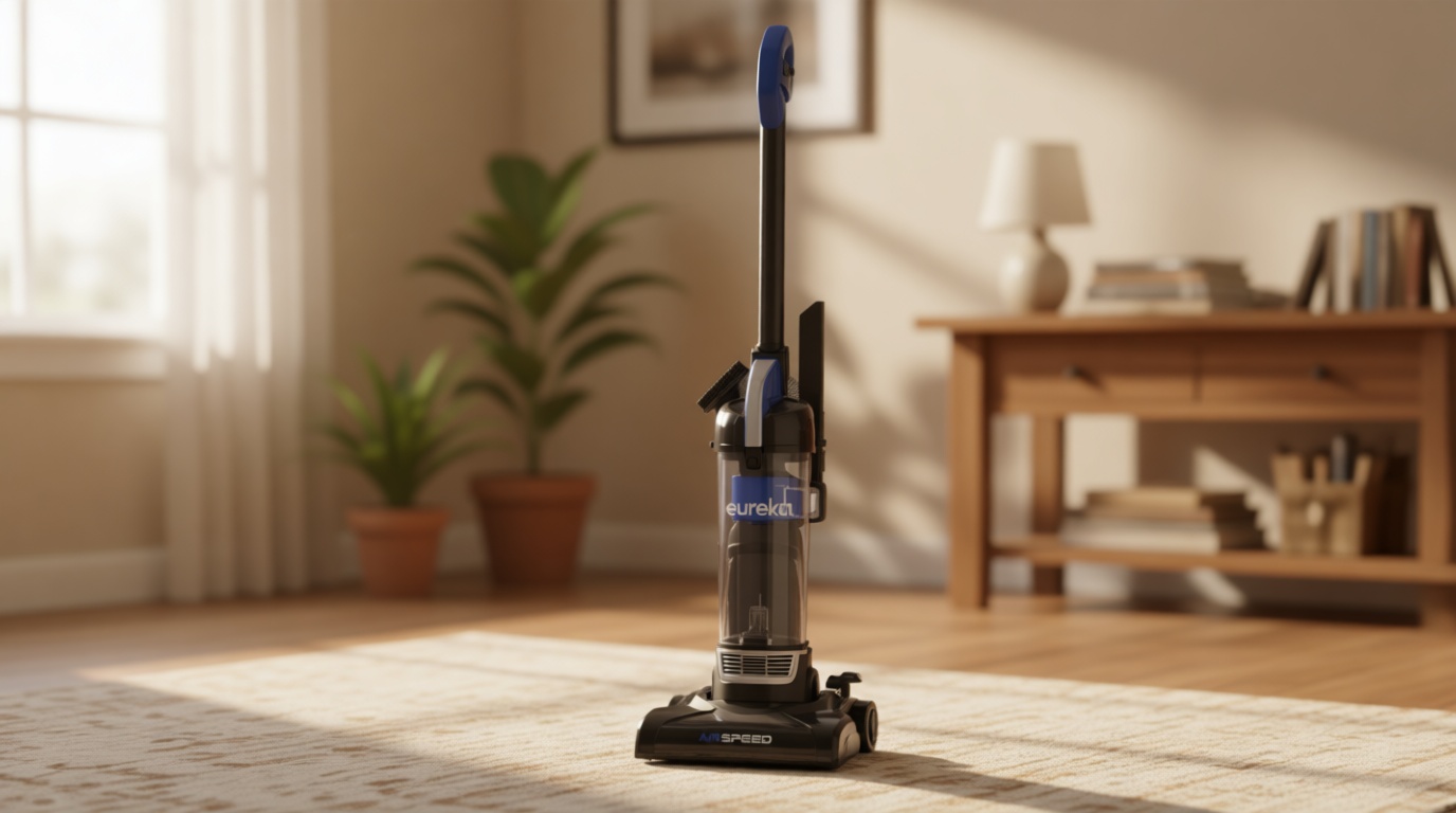 Eureka NEU10AE5 Powerful Bagless Upright Vacuum Cleaner Carpet and Floor, AirSpeed Ultra-Lightweight Vacuum Cleaner, w/ Replacement Filter, Blue