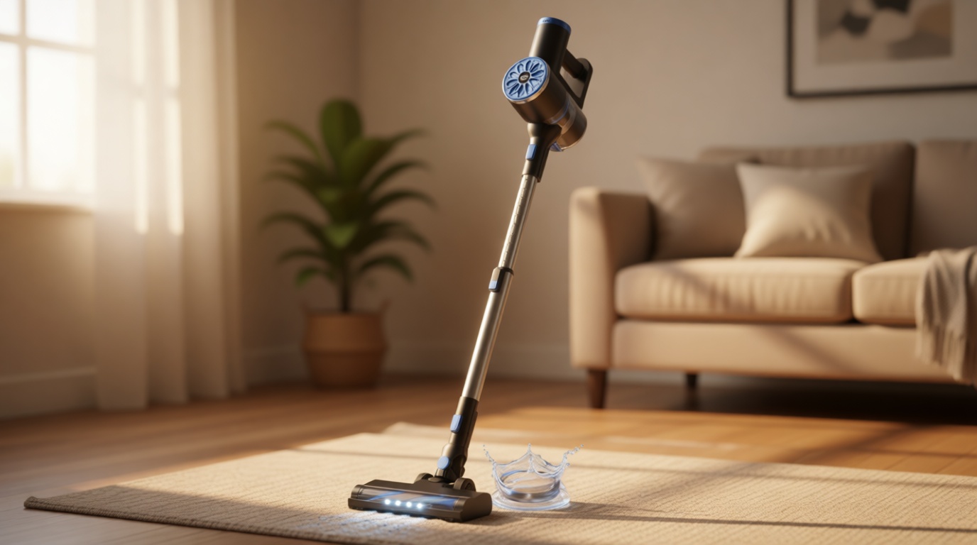 VIPSUN Cordless Vacuum Cleaner with Self-Standing, LED Screen Stick Vacuum Cleaners for Home, Lightweight Powerful Suction Vacuum, 6-in-1 Rechargeable Vacuum for Carpets, Pet Hair, Hardwood Floors