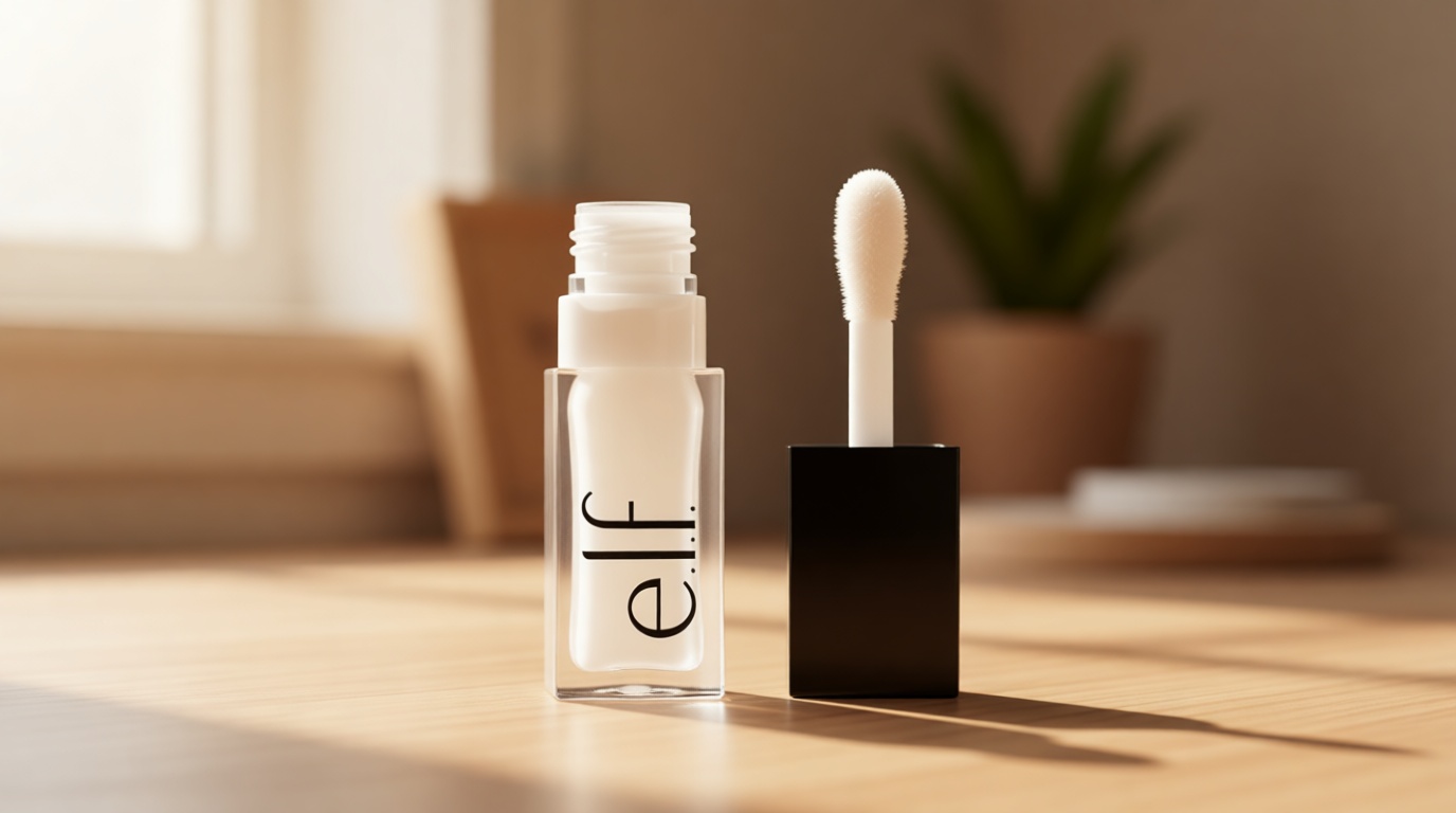 e.l.f. Glow Reviver Lip Oil, Nourishing Tinted Lip Oil For A High-shine Finish, Infused With Jojoba Oil, Vegan & Cruelty-free, Crystal Clear