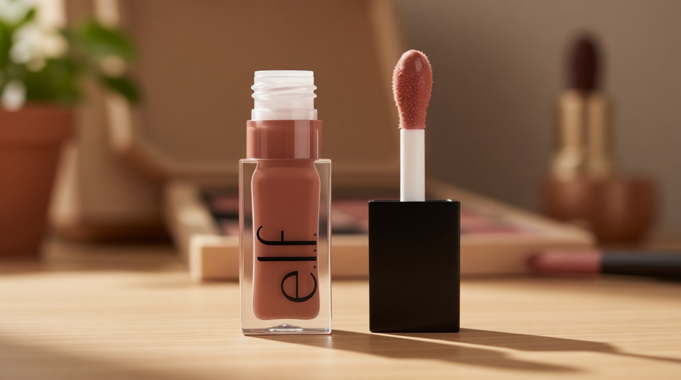 e.l.f. Glow Reviver Lip Oil, Nourishing Tinted Lip Oil For A High-shine Finish, Infused With Jojoba Oil, Vegan & Cruelty-free, Honey Talks