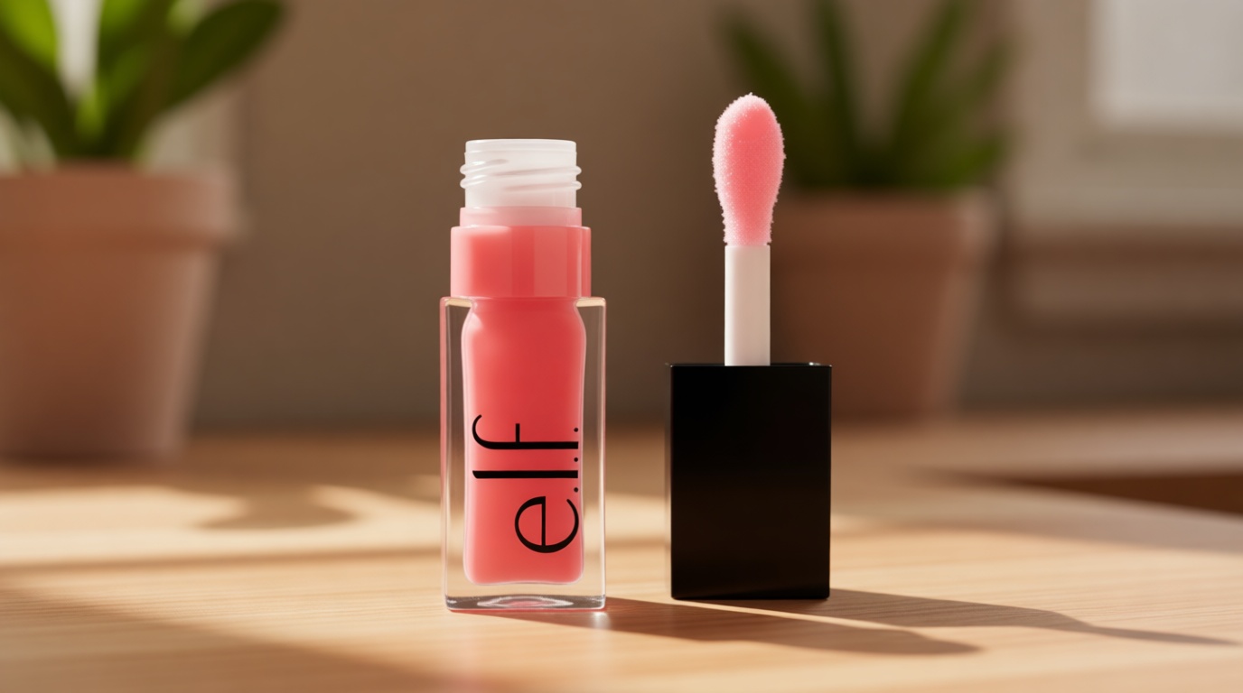 e.l.f. Glow Reviver Lip Oil, Nourishing Tinted Lip Oil For A High-shine Finish, Infused With Jojoba Oil, Vegan & Cruelty-free, Pink Quartz