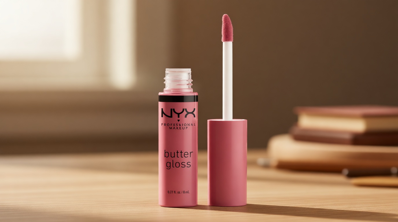 NYX PROFESSIONAL MAKEUP Butter Gloss, Non-Sticky Lip Gloss - Tiramisu (Brown)
