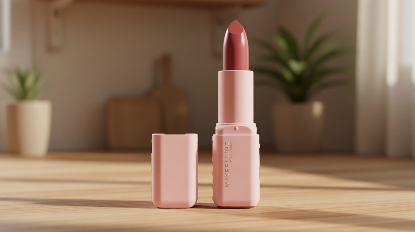 MAYBELLINE Serum Lipstick, Hydrating Lip Makeup with 8HRs of Lip Plumping Moisture with Hyaluronic Acid + Oil Blend, Maybe It’s…Soft (Light Terracotta Rose Nude Satin)