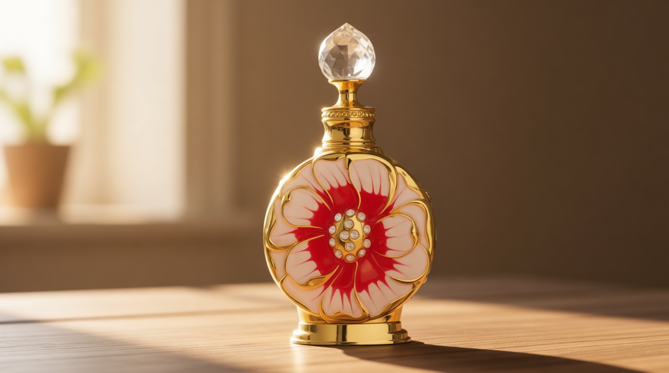 Swiss Arabian Layali Rouge - Luxury Products From Dubai - Long Lasting Personal Perfume Oil Fragrance - A Seductive Signature Aroma - 0.5 Oz