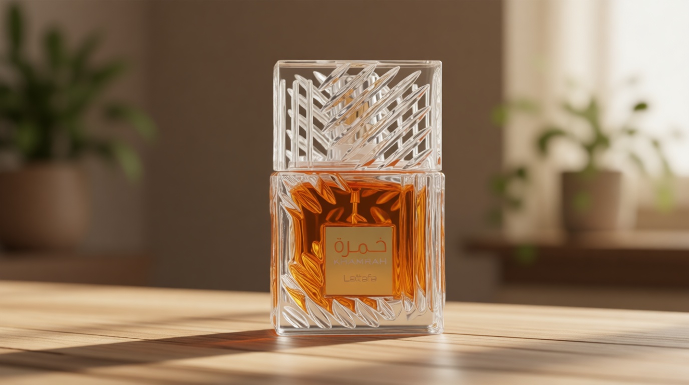 Lattafa Khamrah - Vanilla, Warm Spicy, Amber, Cinnamon - Eau de Parfum Long-Lasting Fragrance for Unisex, 3.40 Ounce / 100 ml