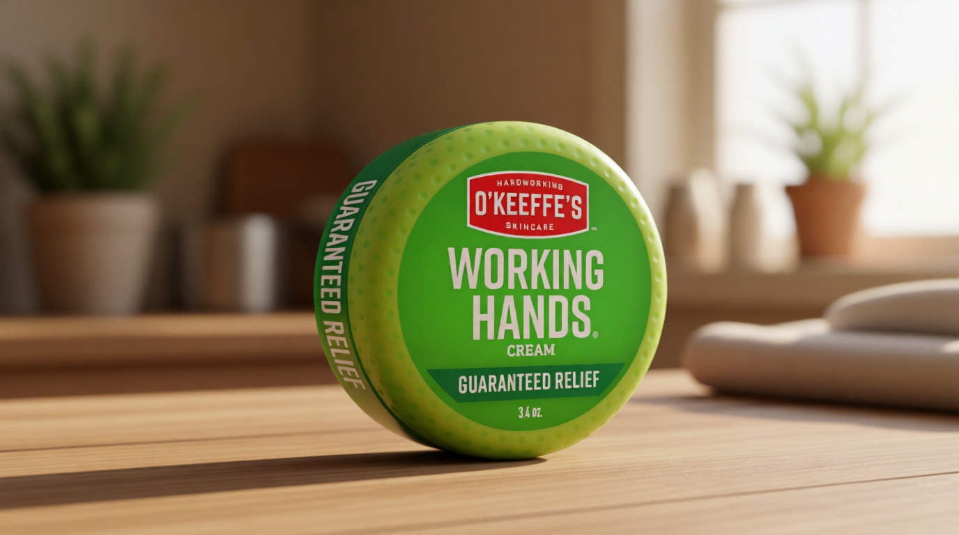 O'Keeffe's Working Hands Hand Cream for Extreme Dryness - 3.4 oz Jar (1 Pack) - Repairing Skincare for Cracked, Dry Hands