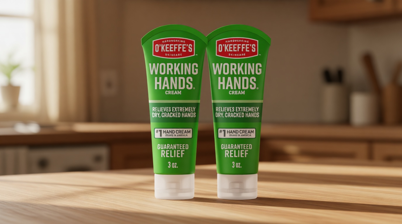 O'Keeffe's Working Hands Hand Cream for Extreme Dryness - 3 oz Tube (2 Pack) - Repairing Skincare for Cracked, Dry Hands
