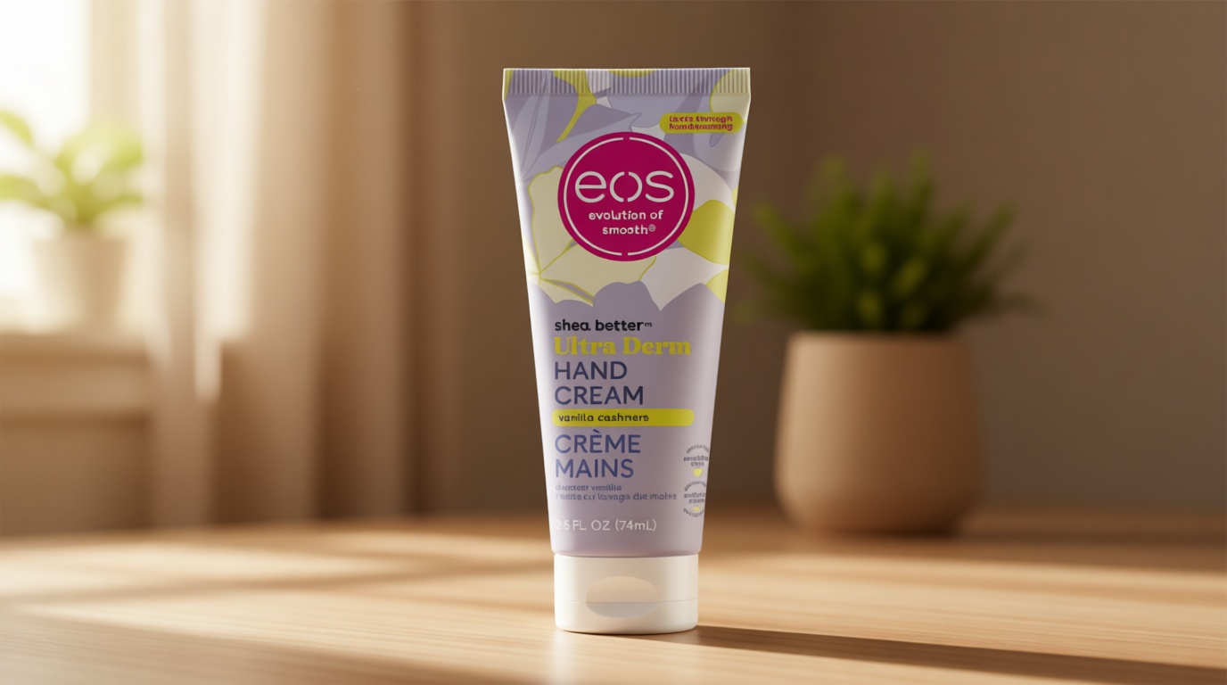 eos Shea Better Hand Cream - Vanilla Cashmere Hand Lotion | Instant Hydration + Lasting Protection | 2.5 oz