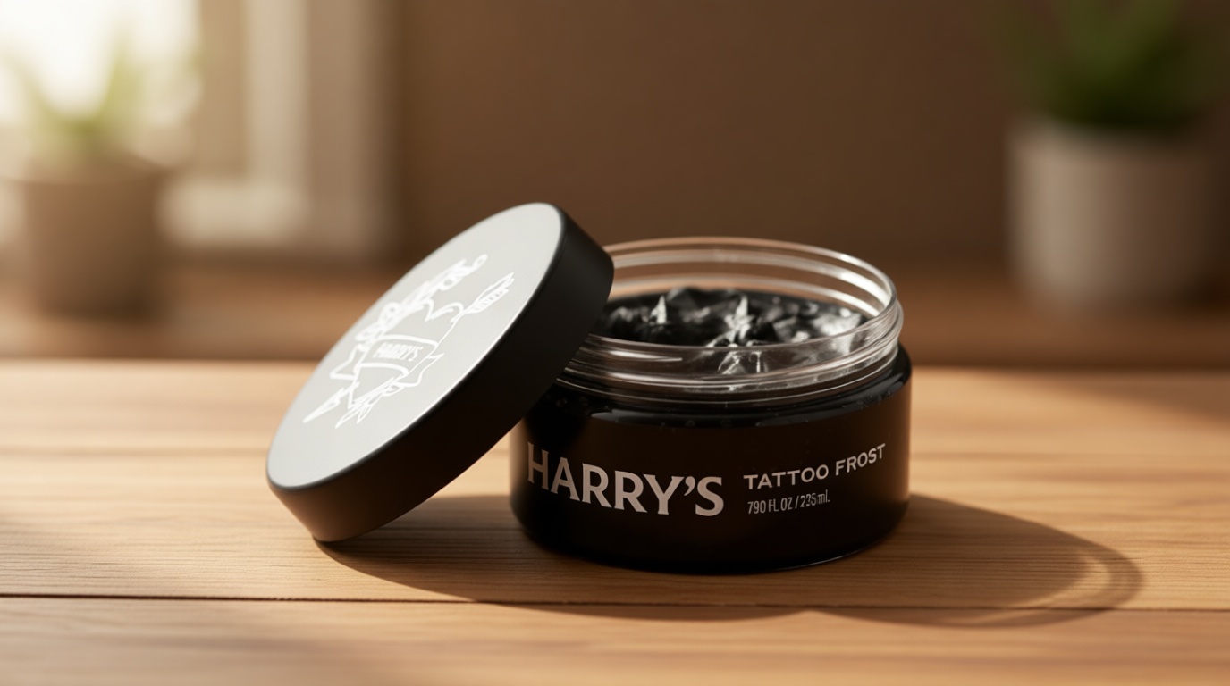 Harry's Tattoo Frost - Tattoo Aftercare Gel for Hydration and Vibrancy - Fragrance-Free, Petroleum-Free, and Non-Greasy - Contains Pro-Vitamin B5