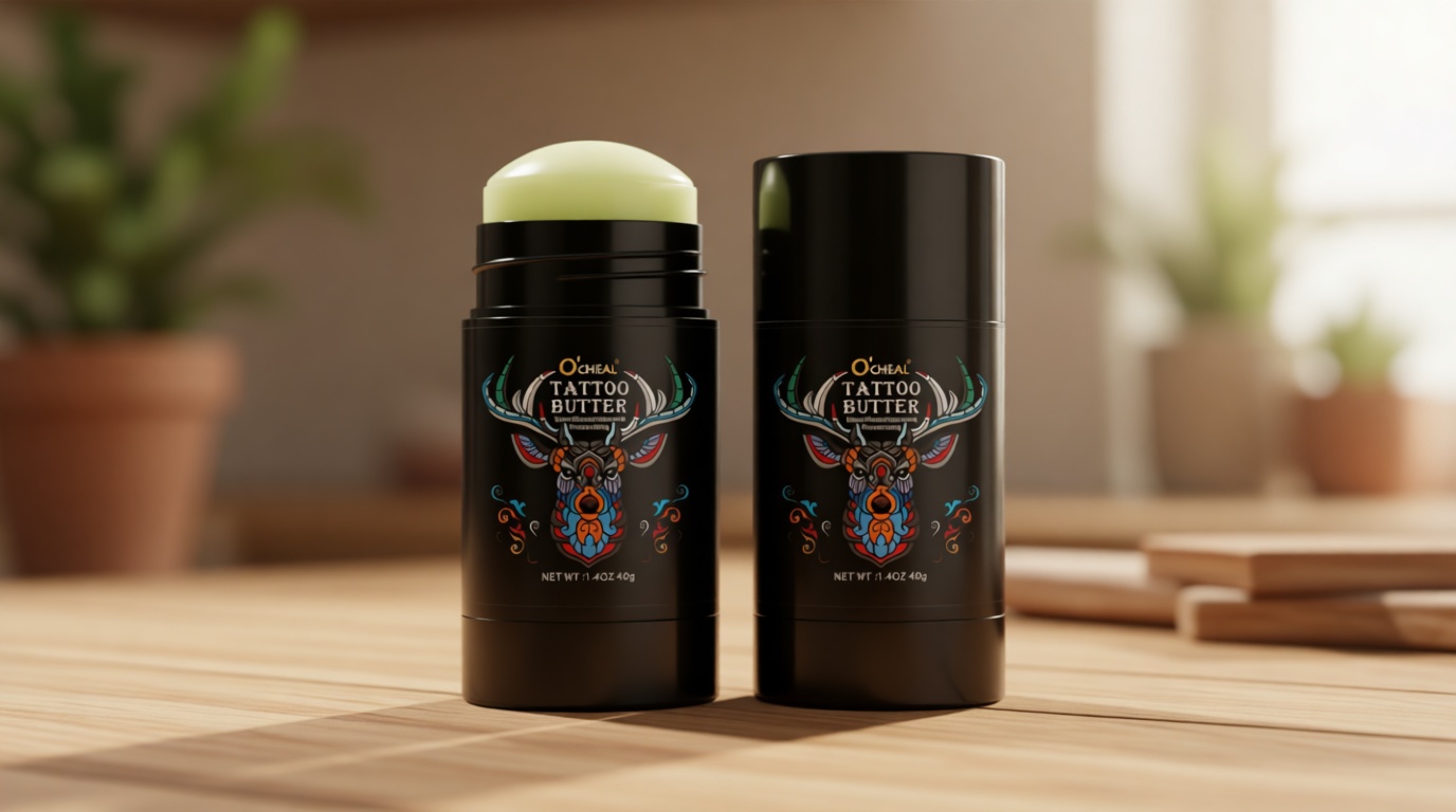 Tattoo Aftercare Butter Balm,Natural Organic Tattoo Cream Moisturizer for Old & New Tattoos Healing Brightener Color Enhance