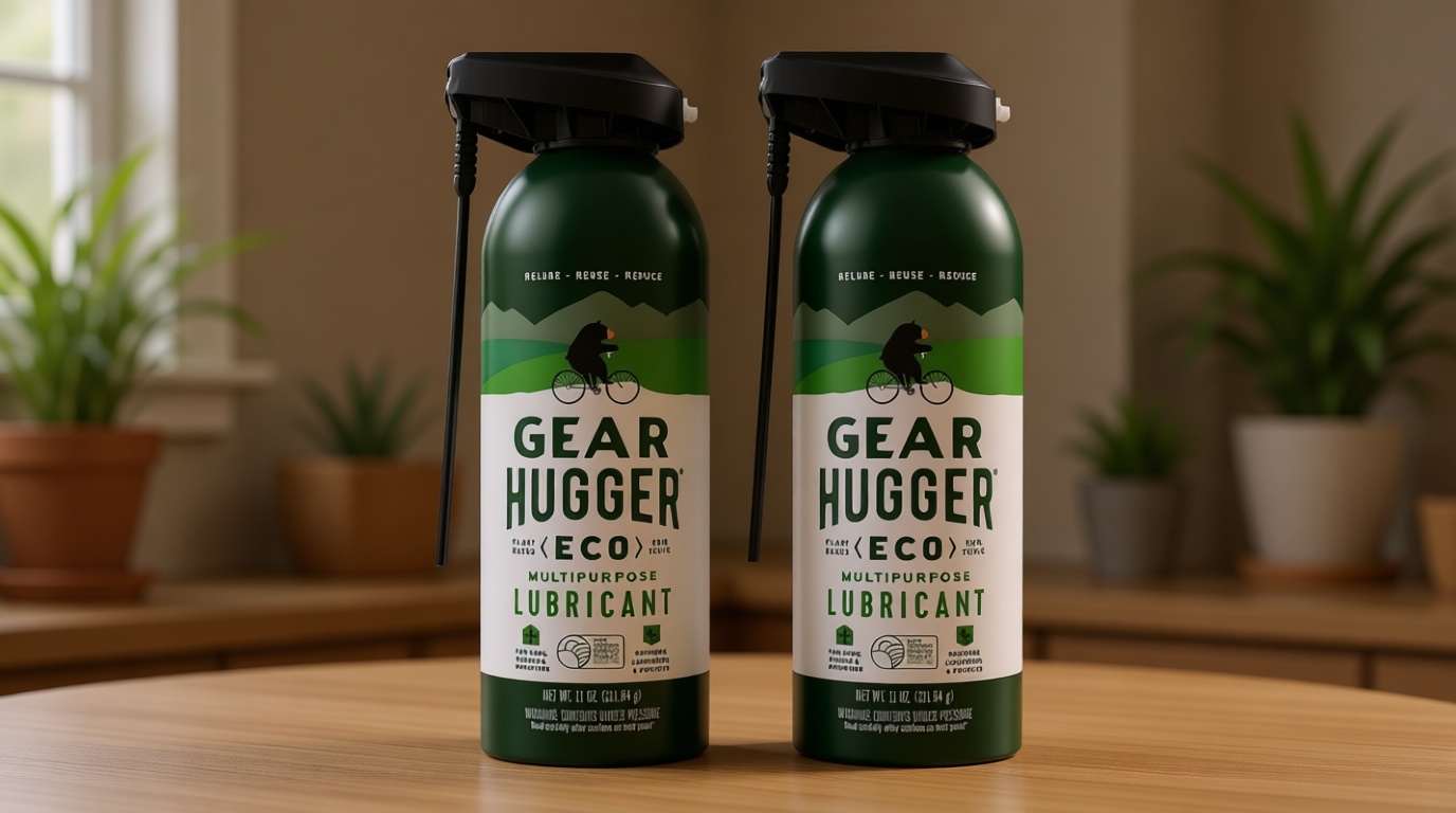 Gear Hugger Multipurpose Lubricant - Eco-Friendly (11 oz, Pack of 2), Rust Remover - Garage Door Lubricant Spray, Door Hinge Lubricant & Lock Lubricant - Plant-Based, No Petroleum, No PTFE