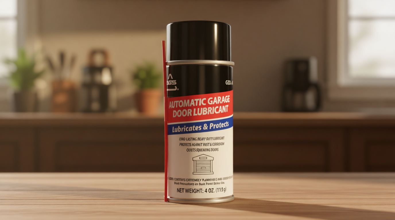 AGS Company Automotive Solutions Garage Door Lubricant Spray – 4 oz Aerosol, Protects Rollers & Springs, Quiets Squeaks, All-Weather Formula