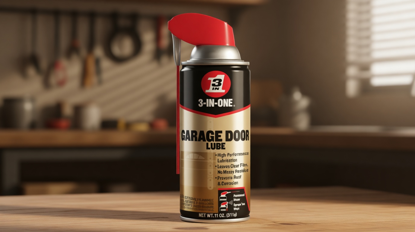 3-IN-ONE Garage Door Lubricant with SMART STRAW SPRAYS 2 WAYS, 11 OZ
