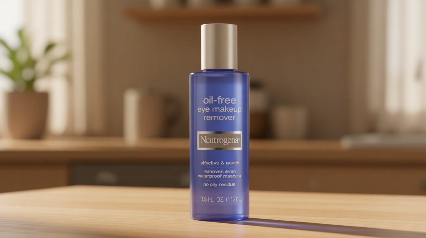 Neutrogena Gentle Oil-Free Eye Makeup Remover & Cleanser for Sensitive Eyes, Makeup Remover for Waterproof Mascara, Dermatologist & Ophthalmologist Tested, 3.8 fl. oz
