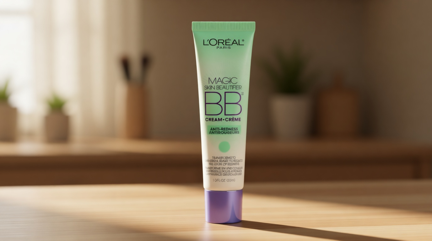 L'Oréal Paris Makeup Magic Skin Beautifier BB Cream Tinted Moisturizer, Anti-Redness, 1 fl oz, 1 Count