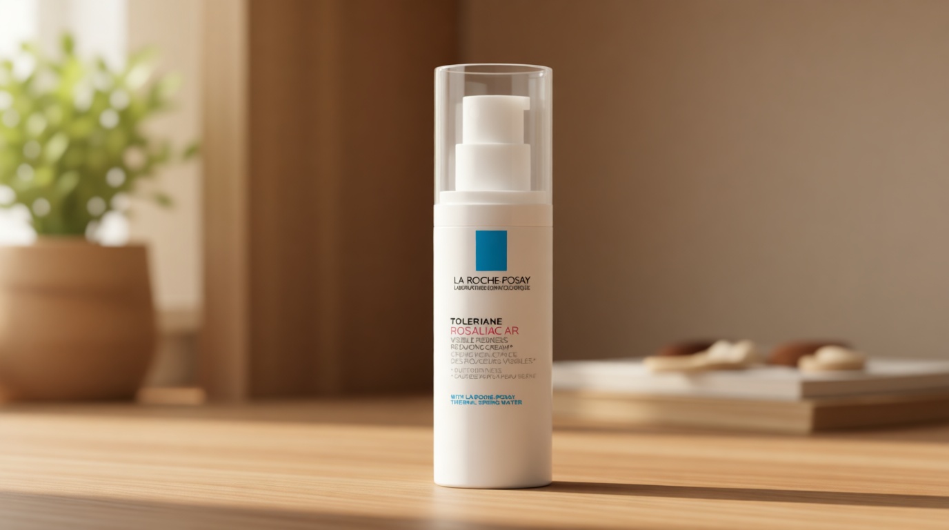 La Roche-Posay Toleriane Rosaliac AR Visible Redness Reducing Cream, Color Correcting Face Cream for Sensitive Skin with Green Pigments, Soothing and Hydrating