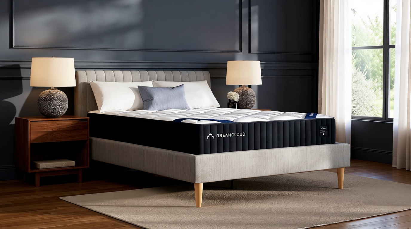 DreamCloud Classic 12" Queen Mattress - Luxury Hybrid Gel Memory Foam - 365 Night Trial - Back Pain Relief - Fiberglass Free - Forever Warranty - Mattress in a Box - CertiPUR-US Certified OEKO-TEX STANDARD 100